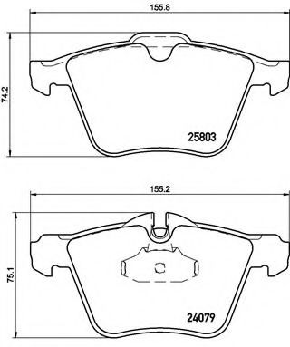 Тормозные колодки BREMBO P 36 028
