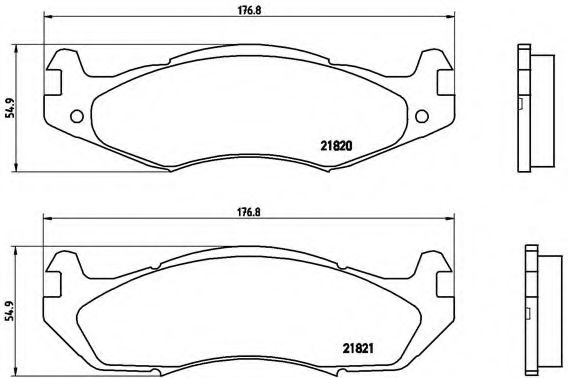 Тормозные колодки BREMBO P 37 001