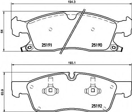 Тормозные колодки BREMBO P 37 015