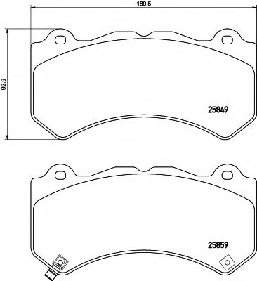 Тормозные колодки BREMBO P 37 018