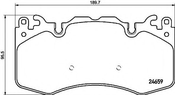 Тормозные колодки BREMBO P 44 023