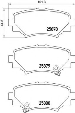 Тормозные колодки BREMBO P 49 049
