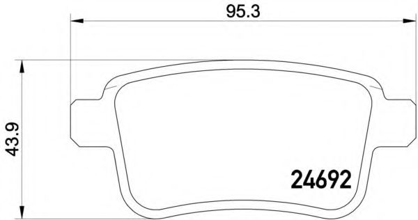 Гальмівні колодки BREMBO P 50 107