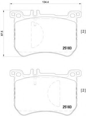 Гальмівні колодки BREMBO P 50 111