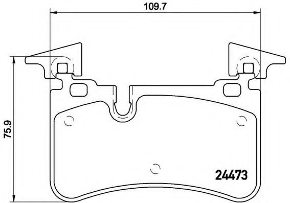 Тормозные колодки BREMBO P 50 113