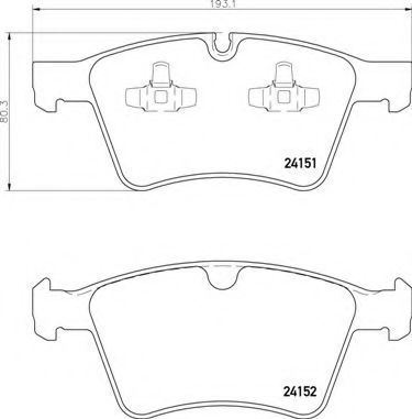 Тормозные колодки BREMBO P 50 115
