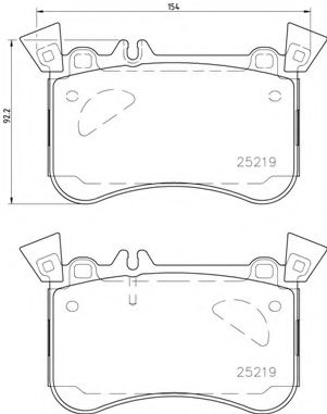 Тормозные колодки BREMBO P 50 121