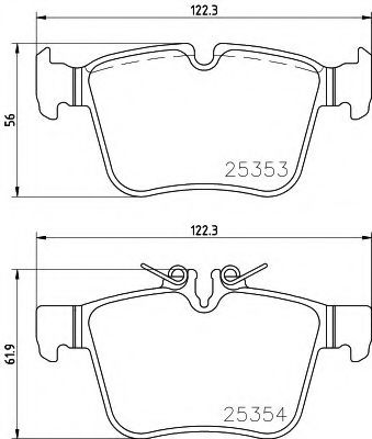 Тормозные колодки BREMBO P 50 122