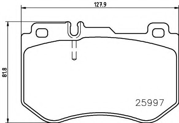Тормозные колодки BREMBO P 50 123