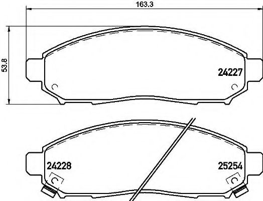 Тормозные колодки BREMBO P 56 096