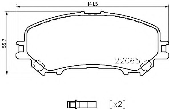 Тормозные колодки BREMBO P 56 099