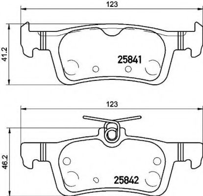 Тормозные колодки BREMBO P 61 121