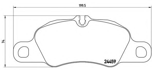 Тормозные колодки BREMBO P 65 019