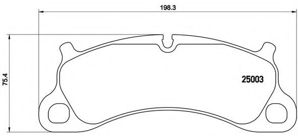 Тормозные колодки BREMBO P 65 025