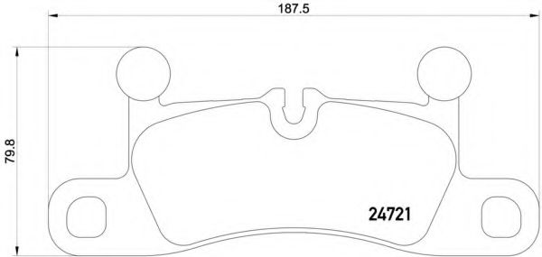 Тормозные колодки BREMBO P 65 027