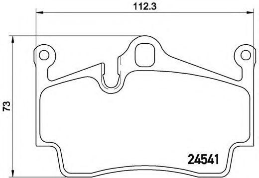 Тормозные колодки BREMBO P 65 028
