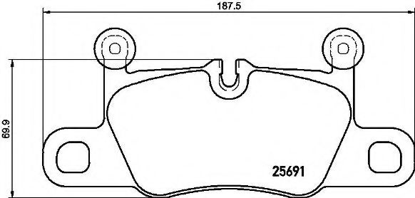 Тормозные колодки BREMBO P 65 031