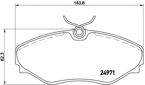 Тормозные колодки BREMBO P 68 055