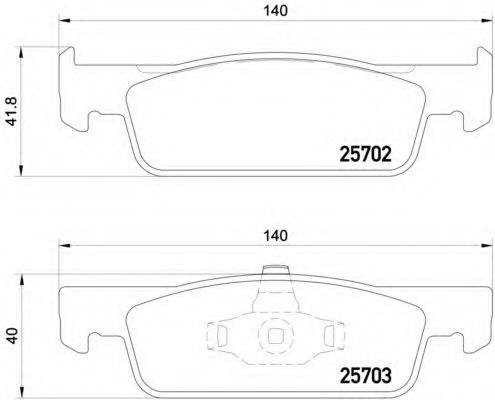 Тормозные колодки BREMBO P 68 059