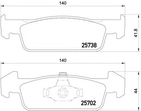 Тормозные колодки BREMBO P 68 060