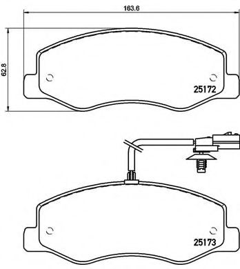 Гальмівні колодки BREMBO P 68 061