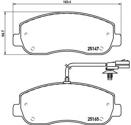 Тормозные колодки BREMBO P 68 062