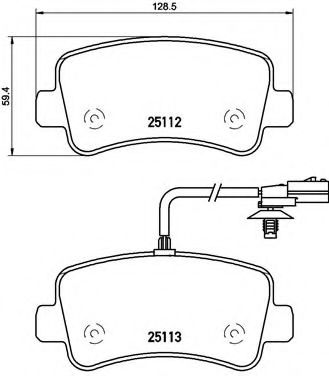 Тормозные колодки BREMBO P 68 063