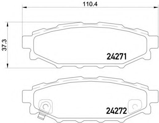 Тормозные колодки BREMBO P 78 020