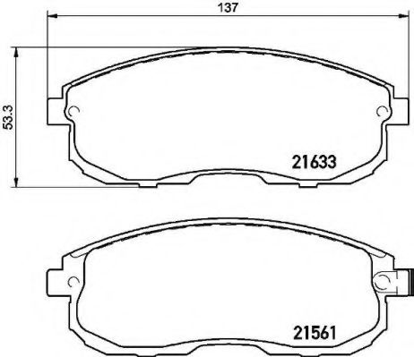 Тормозные колодки BREMBO P 79 030