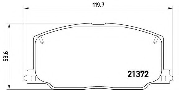 Тормозные колодки BREMBO P 83 016