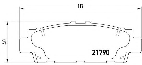 Тормозные колодки BREMBO P 83 032