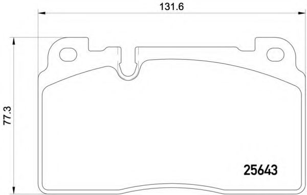Тормозные колодки BREMBO P 85 122