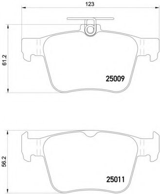 Тормозные колодки BREMBO P 85 124