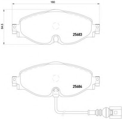Тормозные колодки BREMBO P 85 126