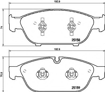 Тормозные колодки BREMBO P 85 127