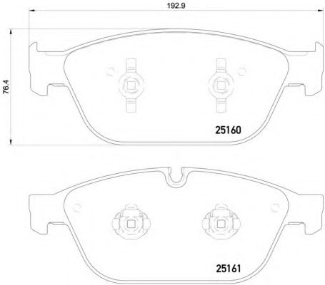 Гальмівні колодки BREMBO P 85 128