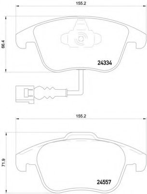 Тормозные колодки BREMBO P 85 130