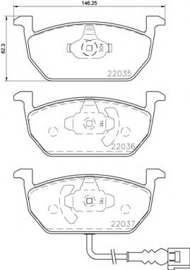 Тормозные колодки BREMBO P 85 137