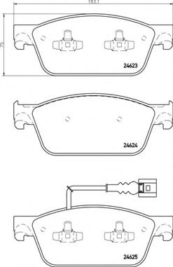 Тормозные колодки BREMBO P 85 141