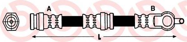 Тормозной шланг BREMBO T 49 050
