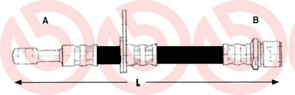 Тормозной шланг BREMBO T 78 029