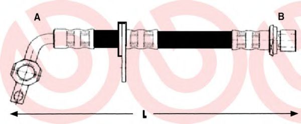 Тормозной шланг BREMBO T 83 130