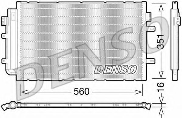Радіатор кондиціонера DENSO DCN12005
