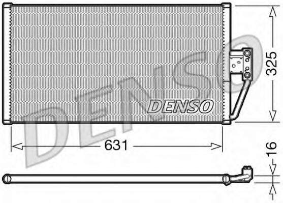 Радиатор кондиционера DENSO DCN05021