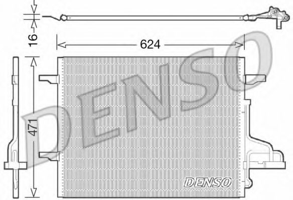 Радиатор кондиционера DENSO DCN10027