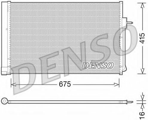 Радиатор кондиционера DENSO DCN15001