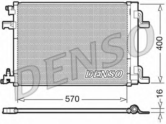 Радиатор кондиционера DENSO DCN20001