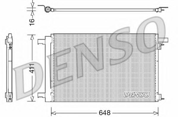 Радіатор кондиціонера DENSO DCN21021