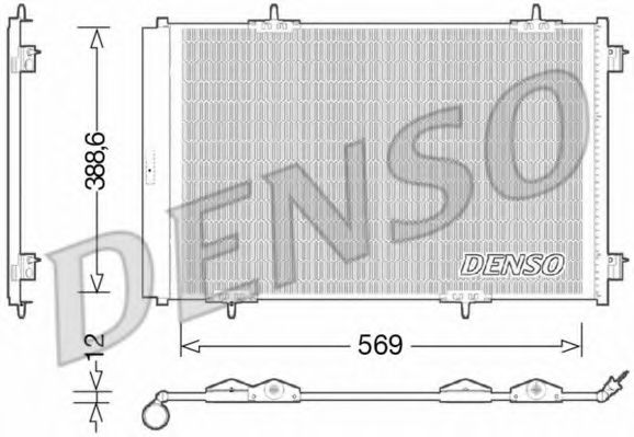 Радіатор кондиціонера DENSO DCN21030