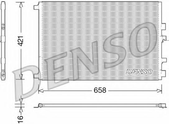 Радиатор кондиционера DENSO DCN23033